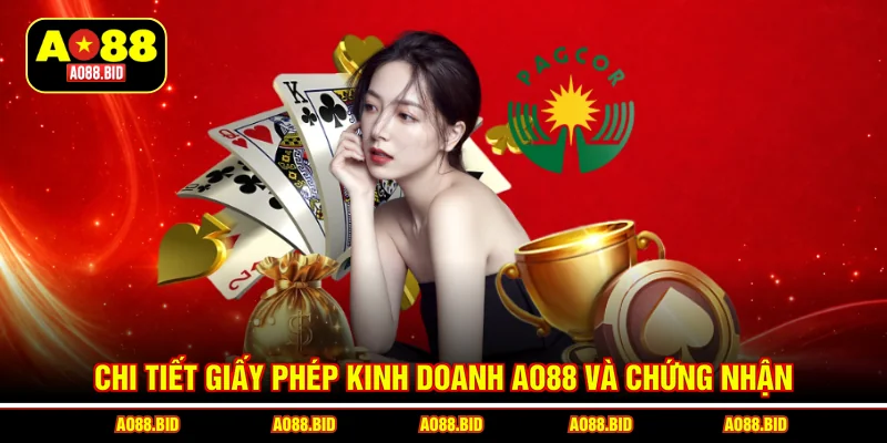 Chi tiết giấy phép kinh doanh AO88 và chứng nhận